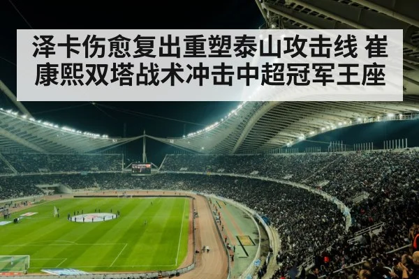 泽卡伤愈复出重塑泰山攻击线 崔康熙双塔战术冲击中超冠军王座